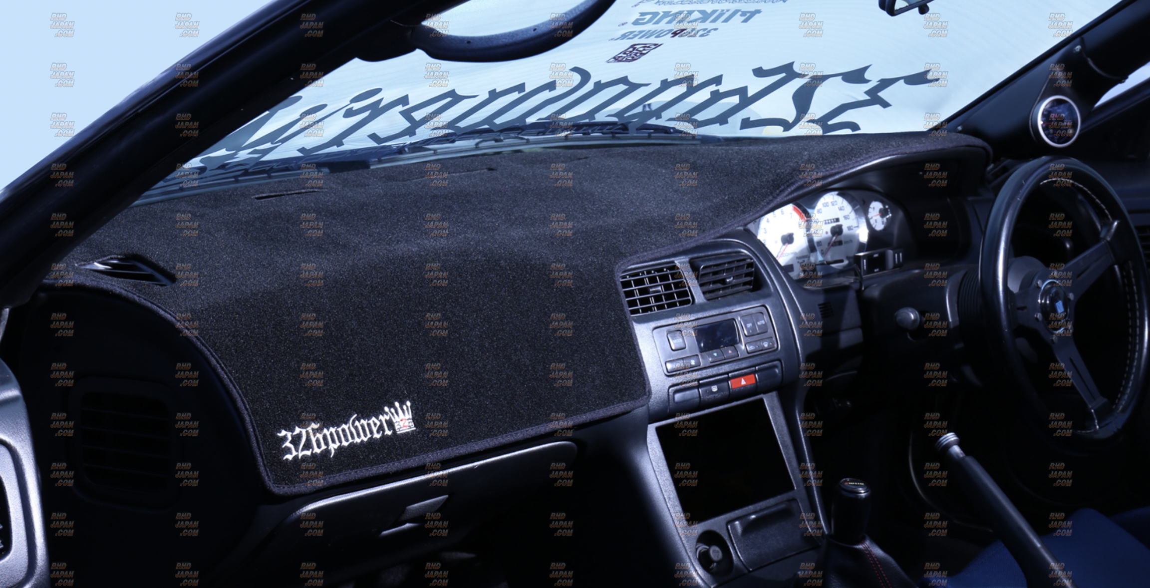 326 Power Dashboard Mat with Logo - Silvia S14 - RHDJapan